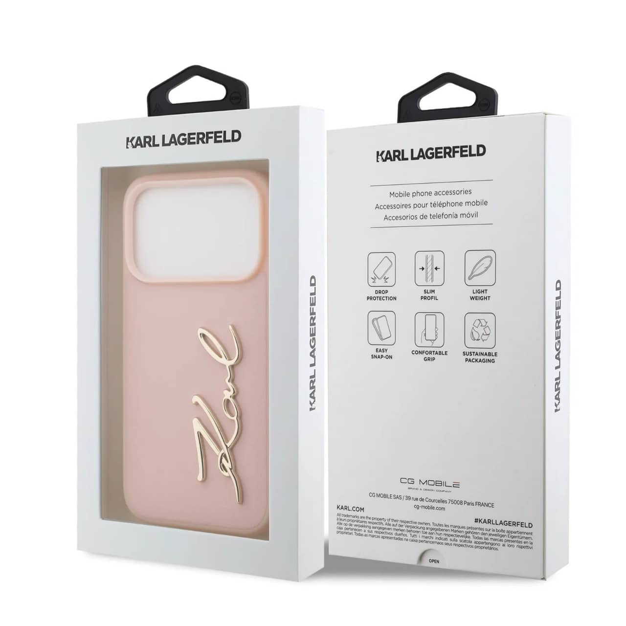 قاب کارل لاگرفلد Karl Lagerfeld نوشته برجسته Iphone سری 17